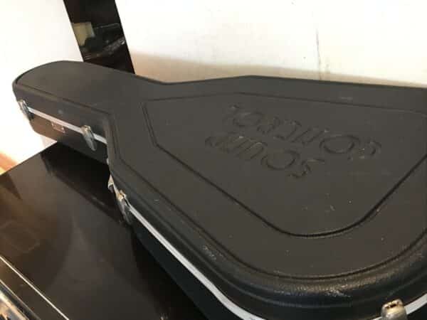 Collins semi acoustic guitar and case - Image 7