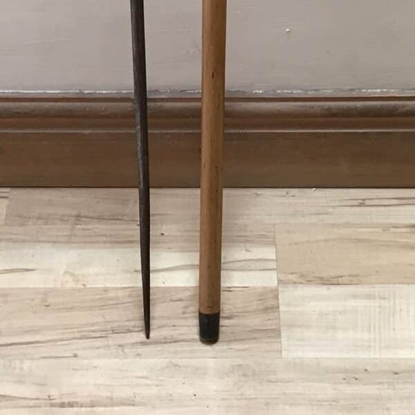 Gentleman’s walking stick sword stick with silver mounts - Image 9