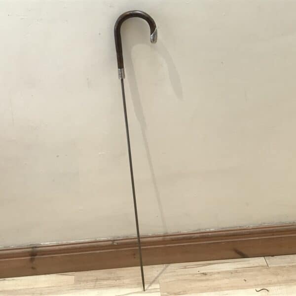 Gentleman’s walking stick sword stick with silver mounts - Image 10
