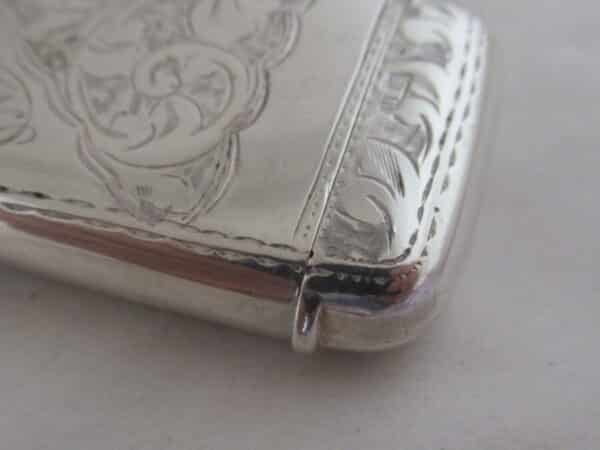 SUPERB Antique Solid Silver VESTA CASE Hallmarked:-Birmingham 1919 Vesta Case Antique Silver 8