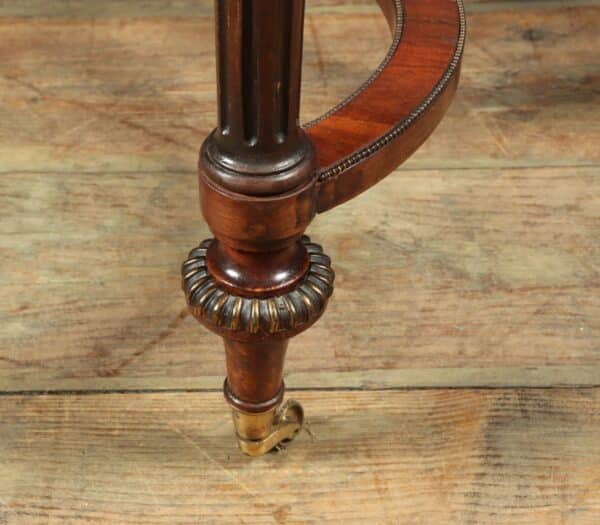Antique English Burr Walnut Inlaid Writing Table c1880 antique table Antique Furniture 10