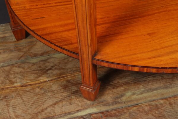 Antique Satinwood Demi Lune Display Cabinet c1900 - Image 12