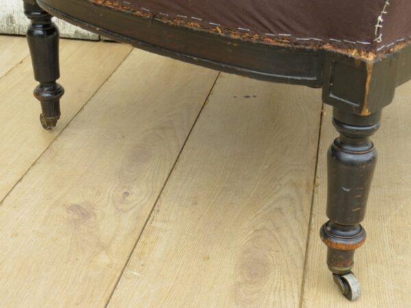 Antique French Button Back Chair For Re-upholstery - Image 4
