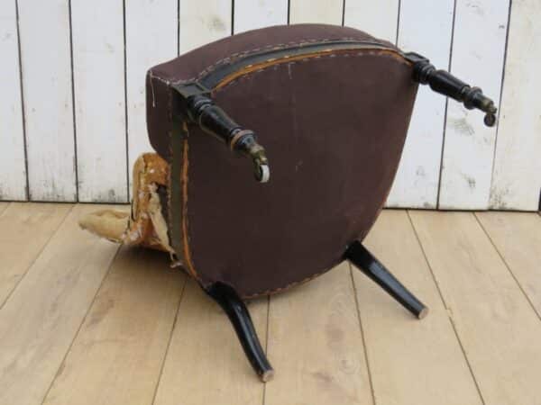 Antique French Button Back Chair For Re-upholstery - Image 7