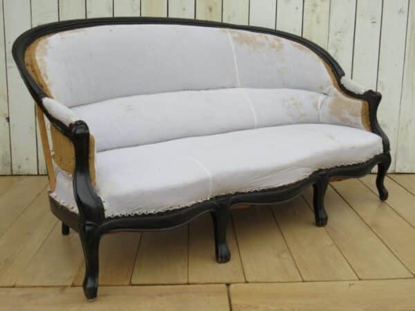 Antique French Sofa For Re-upholstery - Image 2