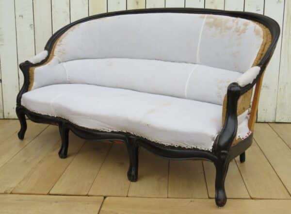 Antique French Sofa For Re-upholstery - Image 7