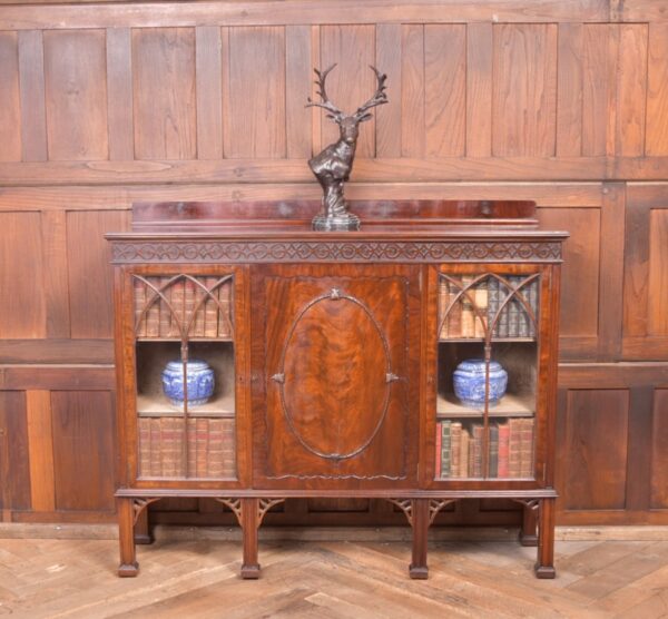 Edwardian Mahogany Bookcase/ Display Cabinet SAI2333 Antique Bookcases 3