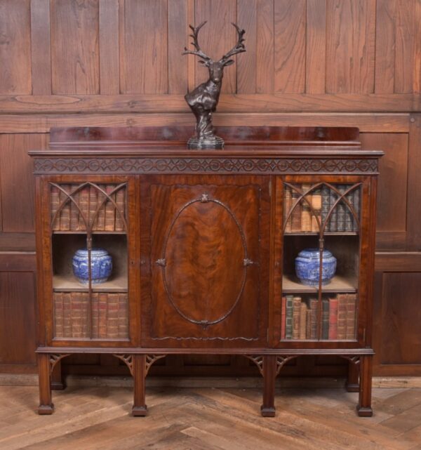 Edwardian Mahogany Bookcase/ Display Cabinet SAI2333 Antique Bookcases 4