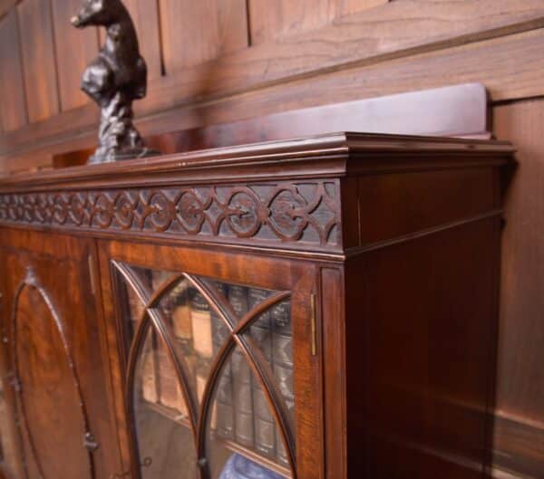 Edwardian Mahogany Bookcase/ Display Cabinet SAI2333 Antique Bookcases 5