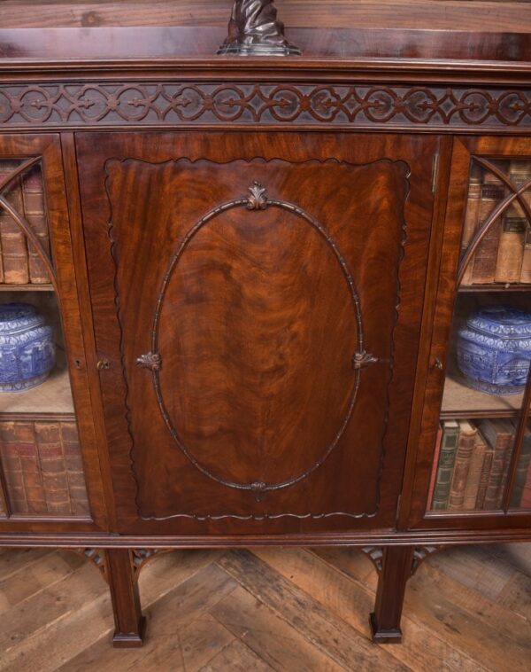 Edwardian Mahogany Bookcase/ Display Cabinet SAI2333 Antique Bookcases 6