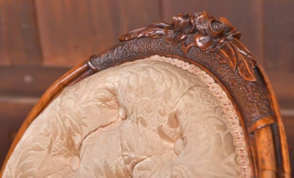 Victorian Walnut Nursing Chair SAI2326 - Image 2