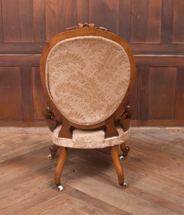 Victorian Walnut Nursing Chair SAI2326 - Image 5