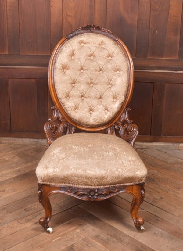 Victorian Walnut Nursing Chair SAI2326 Antique Chairs 9
