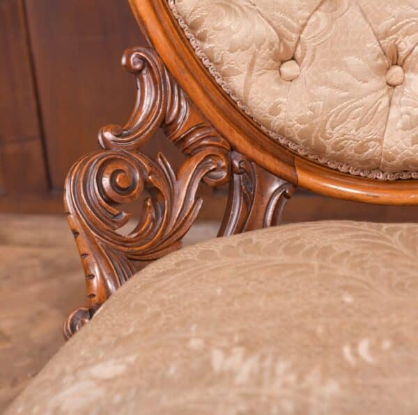 Victorian Walnut Nursing Chair SAI2326 - Image 8