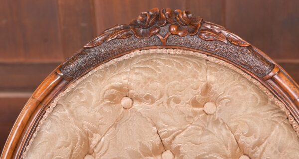 Victorian Walnut Nursing Chair SAI2326 - Image 9