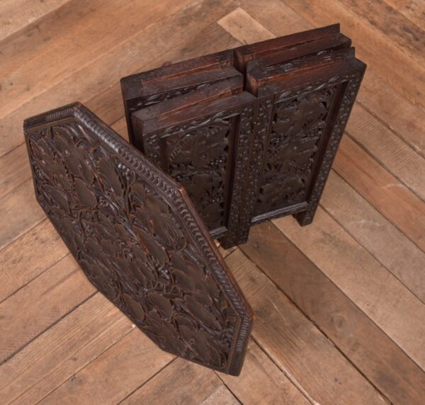 Eastern Hardwood Carved Table SAI2332 - Image 7