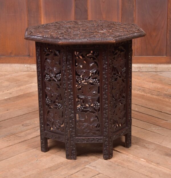 Eastern Hardwood Carved Table SAI2332 - Image 4