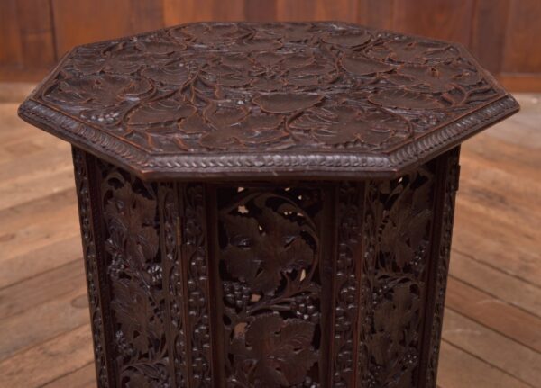 Eastern Hardwood Carved Table SAI2332 - Image 2