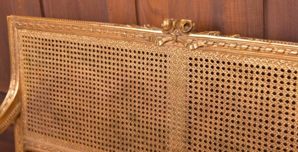 Carved Gilt Bergere Sofa SAI2324 - Image 7