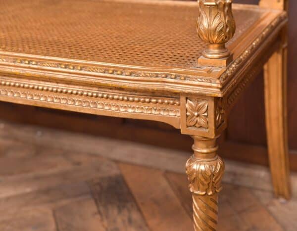 Carved Gilt Bergere Sofa SAI2324 - Image 8