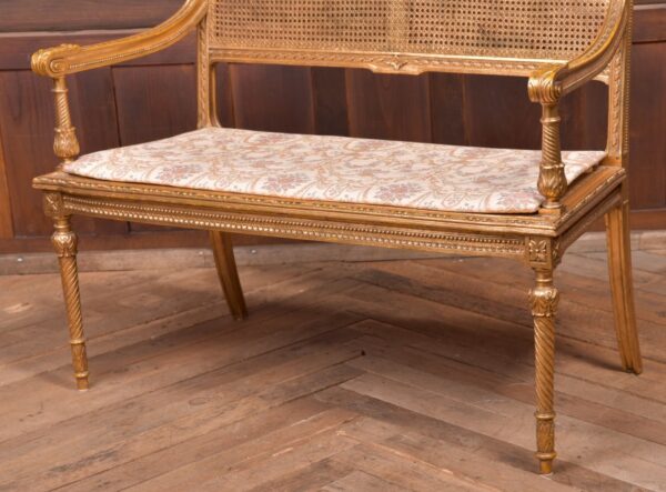 Carved Gilt Bergere Sofa SAI2324 - Image 13