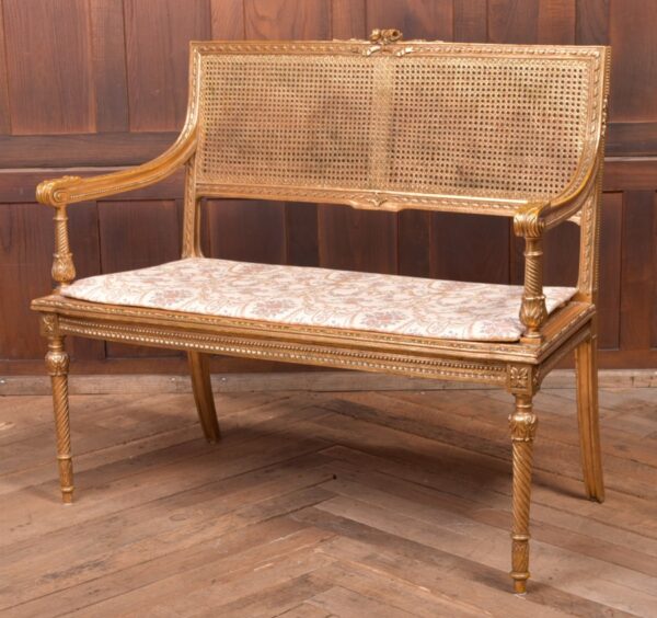 Carved Gilt Bergere Sofa SAI2324 - Image 16