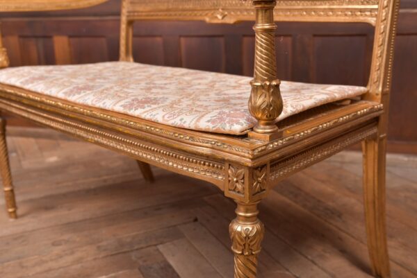 Carved Gilt Bergere Sofa SAI2324 - Image 17