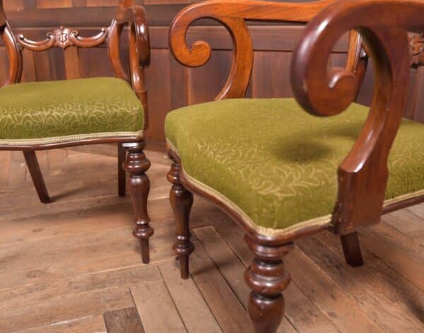 Pair Of Balloon Back Arm Chairs SAI2328 - Image 9