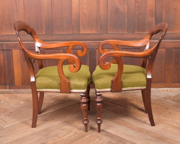 Pair Of Balloon Back Arm Chairs SAI2328 Antique Chairs 13