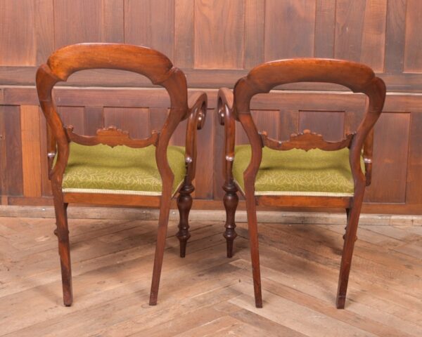 Pair Of Balloon Back Arm Chairs SAI2328 Antique Chairs 14