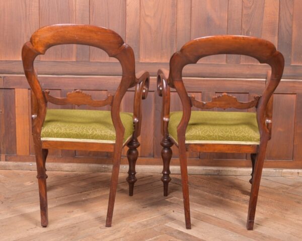 Pair Of Balloon Back Arm Chairs SAI2328 Antique Chairs 15