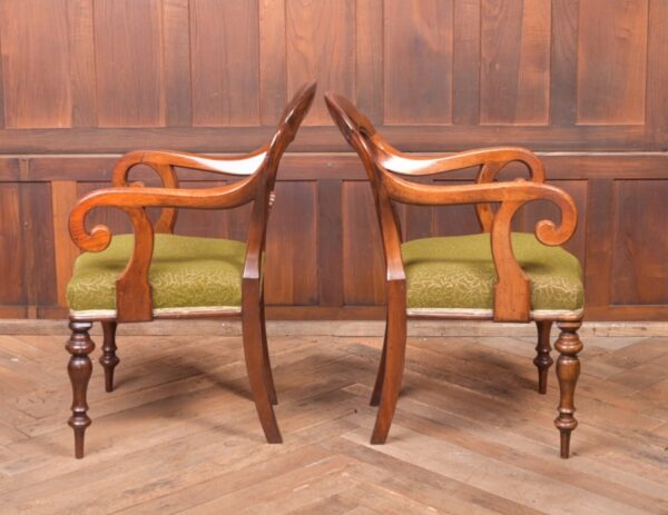 Pair Of Balloon Back Arm Chairs SAI2328 Antique Chairs 19