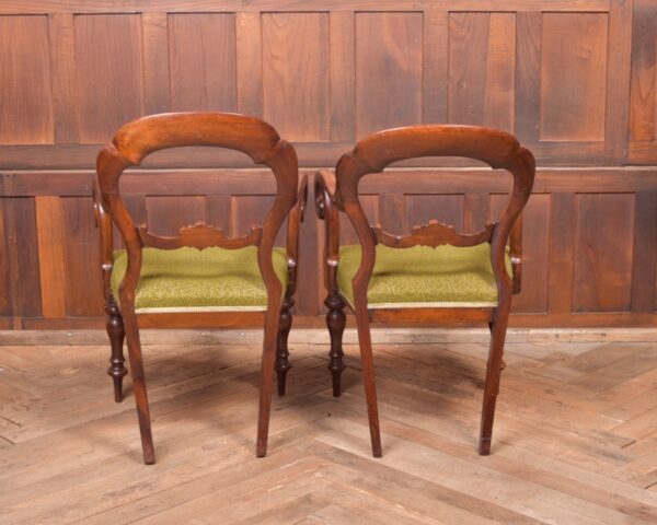 Pair Of Balloon Back Arm Chairs SAI2328 Antique Chairs 20