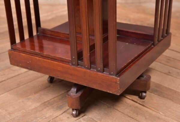 Edwardian Mahogany Inlaid Revolving Bookcase SAI2336 - Image 7