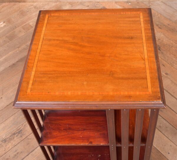 Edwardian Mahogany Inlaid Revolving Bookcase SAI2336 - Image 2