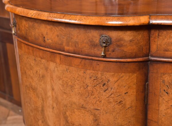 Walnut Demi Lune Cabinet SAI2342 Antique Cabinets 4