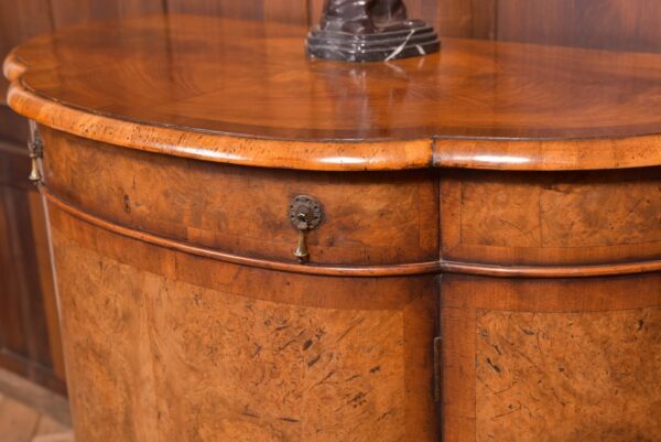 Walnut Demi Lune Cabinet SAI2342 - Image 3