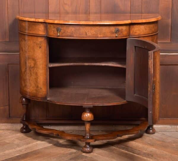Walnut Demi Lune Cabinet SAI2342 Antique Cabinets 7