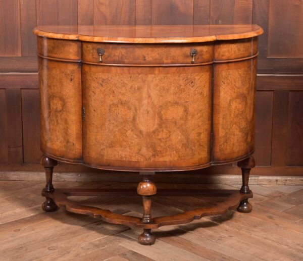 Walnut Demi Lune Cabinet SAI2342 - Image 9