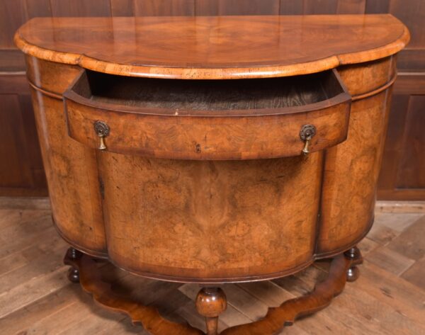 Walnut Demi Lune Cabinet SAI2342 - Image 8