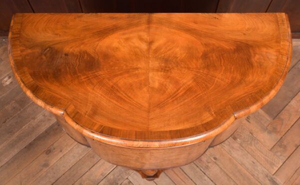 Walnut Demi Lune Cabinet SAI2342 - Image 6