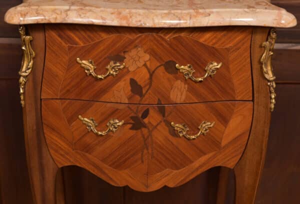 Pair Of Marble Top Bedside Cabinets SAI2351 - Image 12