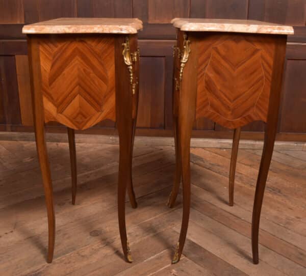 Pair Of Marble Top Bedside Cabinets SAI2351 Antique Cabinets 8
