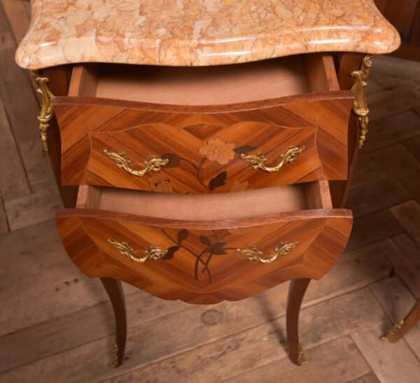 Pair Of Marble Top Bedside Cabinets SAI2351 - Image 15