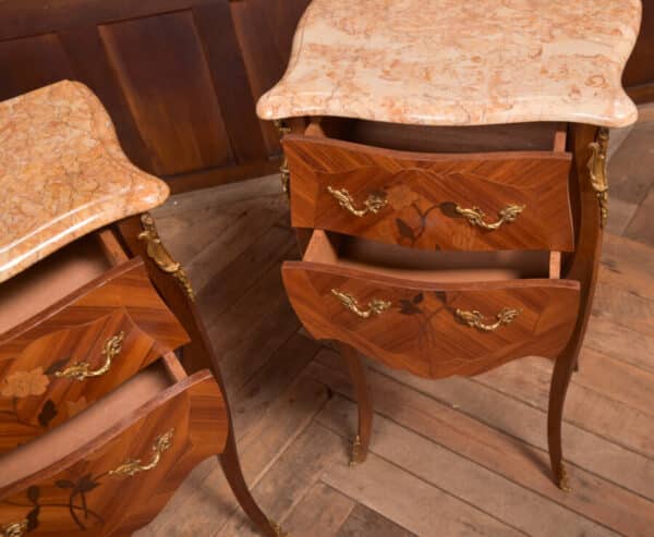 Pair Of Marble Top Bedside Cabinets SAI2351 - Image 16