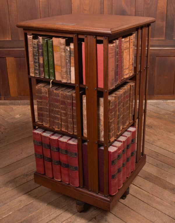 Edwardian Revolving Bookcase SAI2353 Antique Bookcases 4