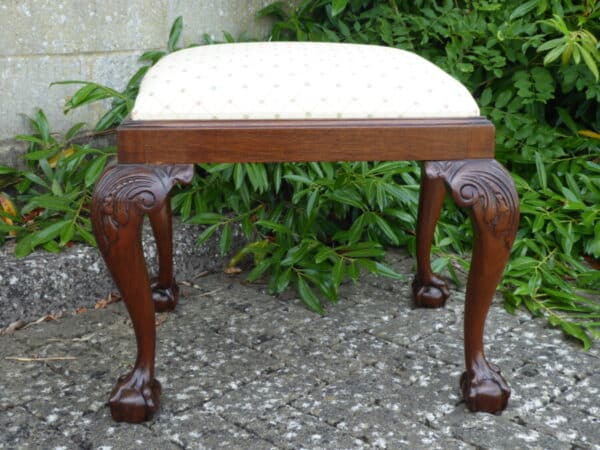 Large victorian mahogany stool circa 1890