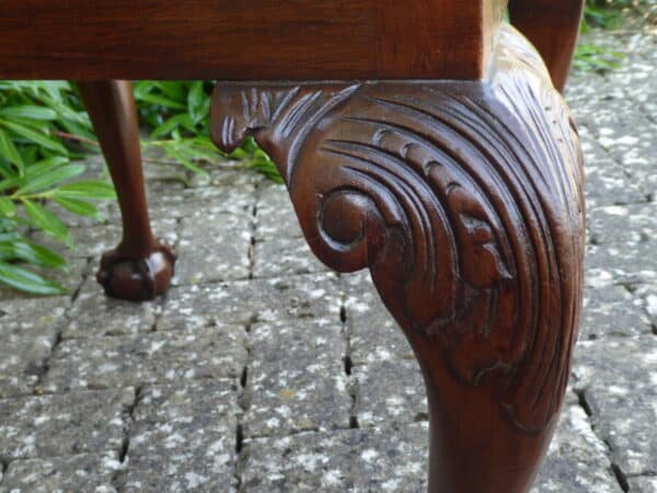 Large victorian mahogany stool circa 1890 Antique Stools 5