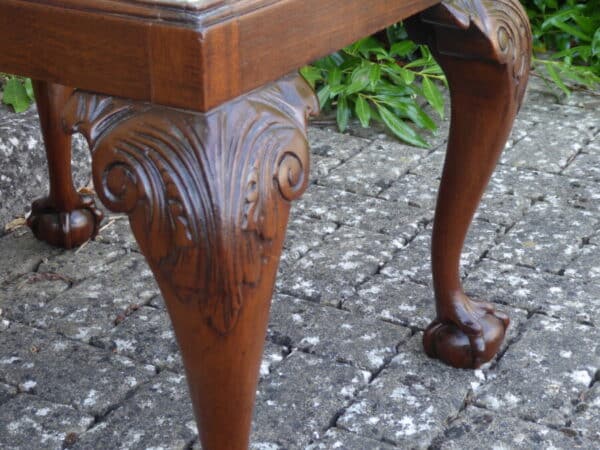 Large victorian mahogany stool circa 1890 Antique Stools 8