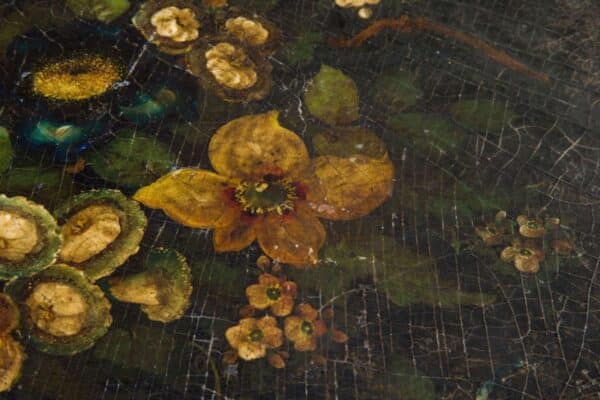 A 19thC ebonised papier mache centre table - Image 3